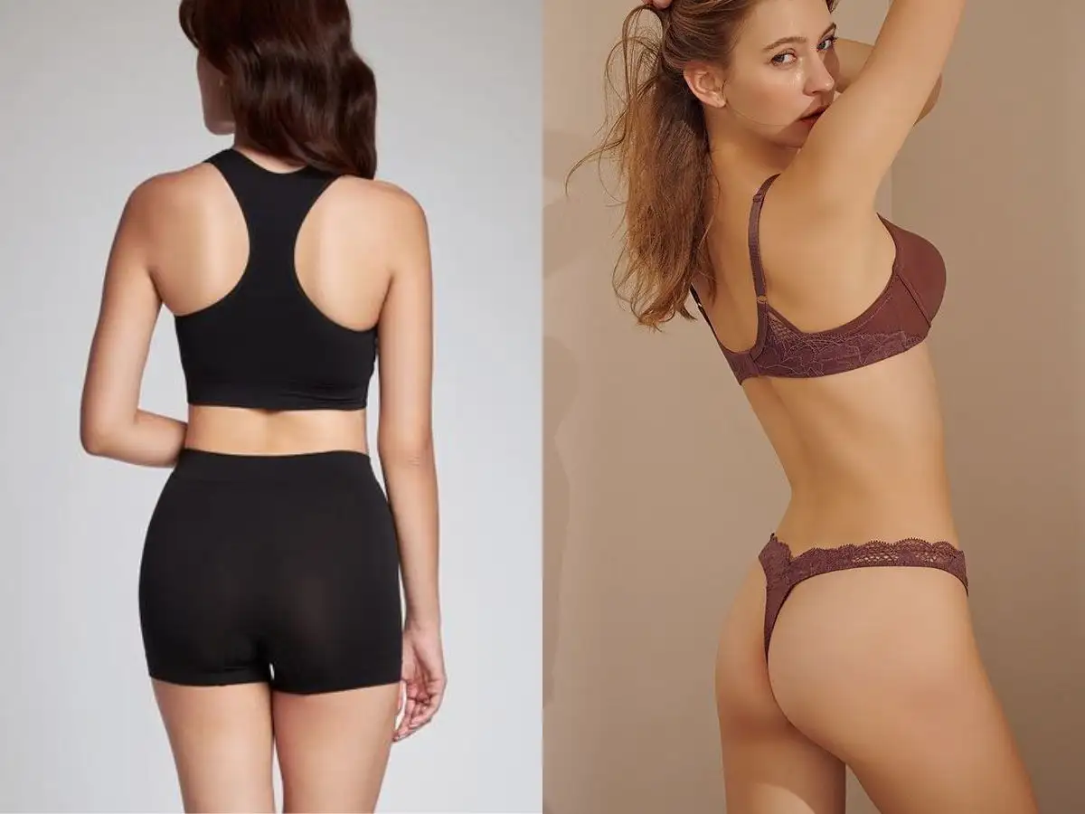 Chọn dáng quần lót phù hợp để mặc cùng legging