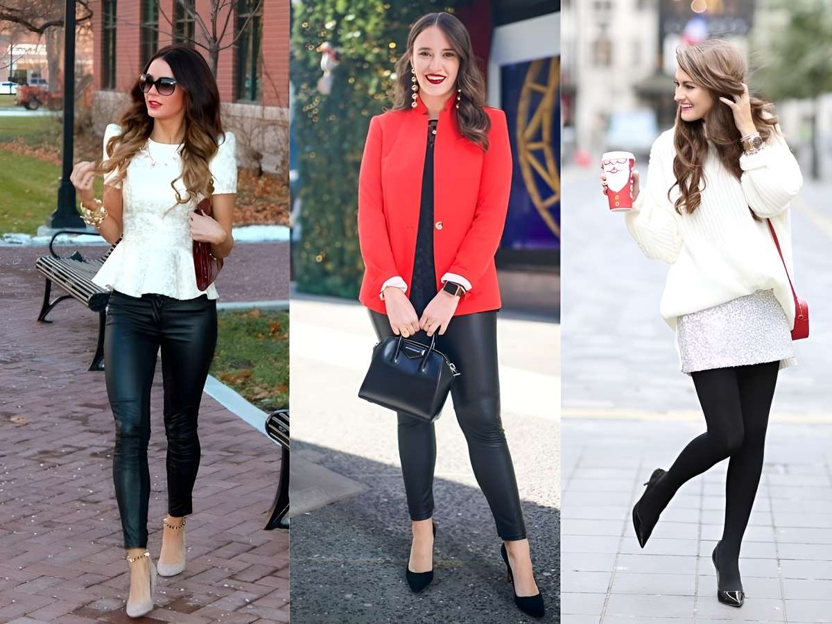 Mặc legging đi giày cao gót là một sự kết hợp đòi hỏi sự tinh tế để tạo ra vẻ ngoài sang trọng