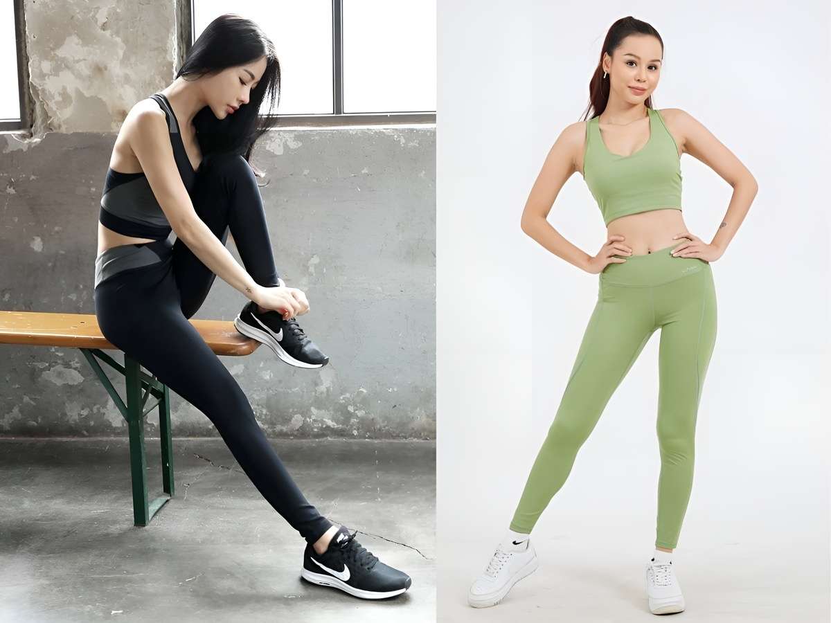 Outfit năng động đi tập cùng quần legging