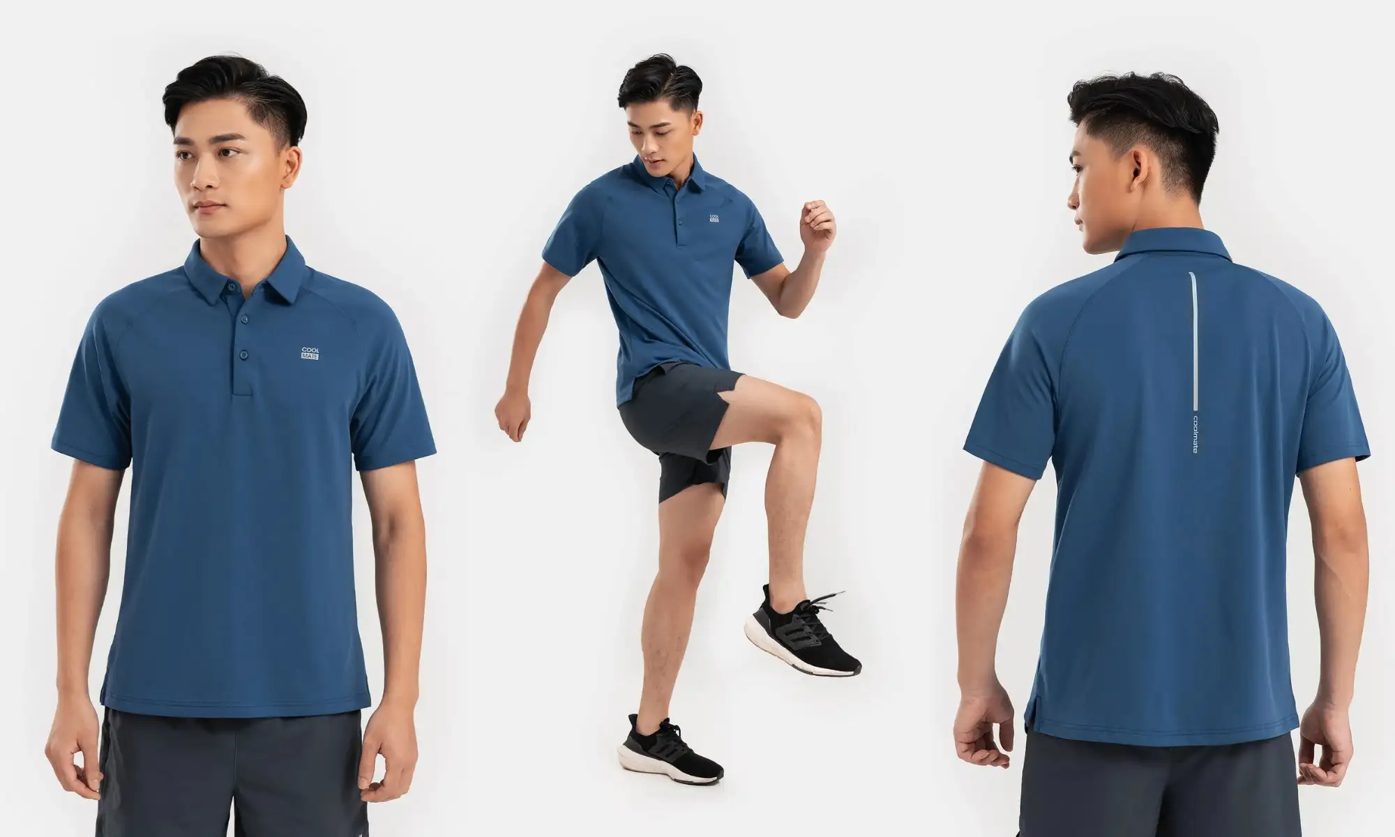Áo thể thao Polo Coolmate màu vàng năng lượng