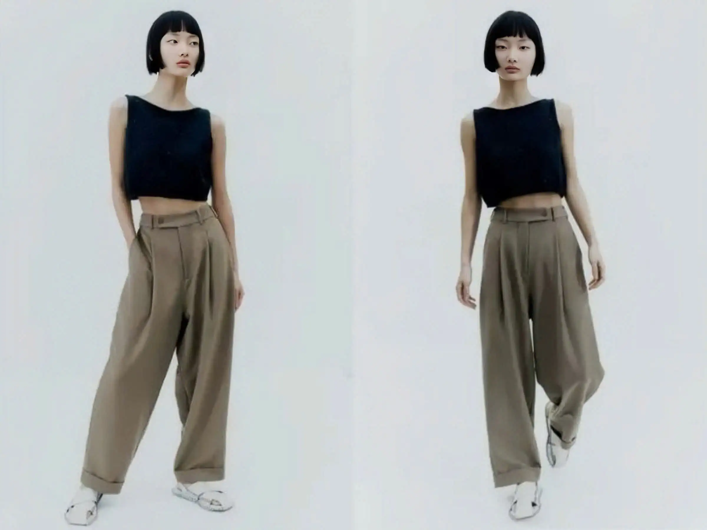 Phối đồ đi chơi mùa hè Áo tank top và quần culottes