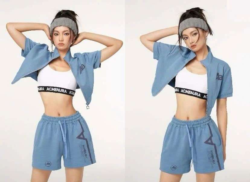 phối đồ đi chơi mùa hè Bộ đồ thể thao nữ 