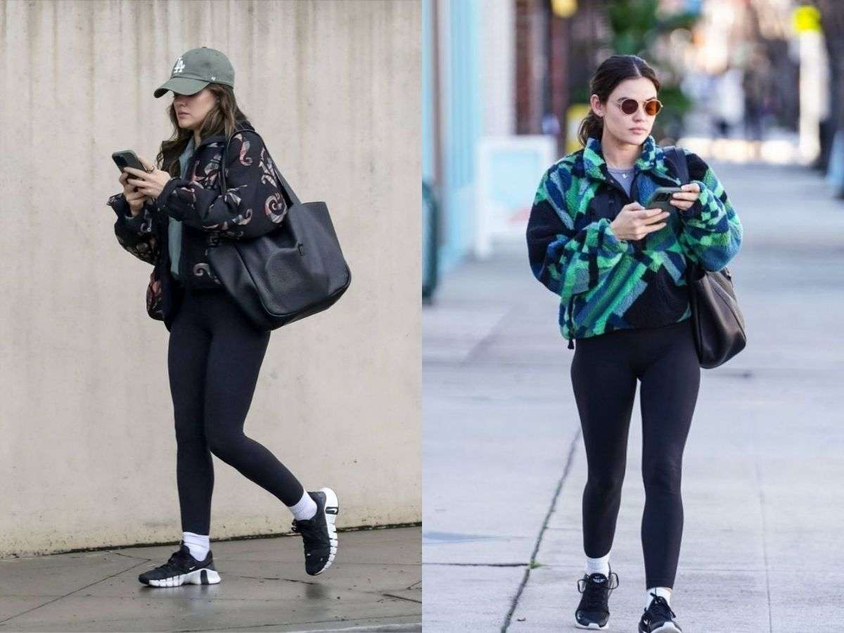 Legging kết hợp áo bra và áo khoác thể thao