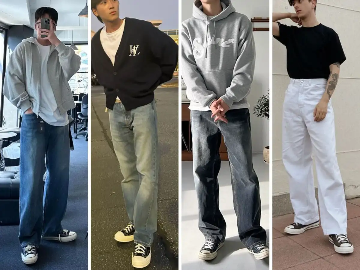 Màu Sắc Quần Jean Dễ Phối Với Giày Converse
