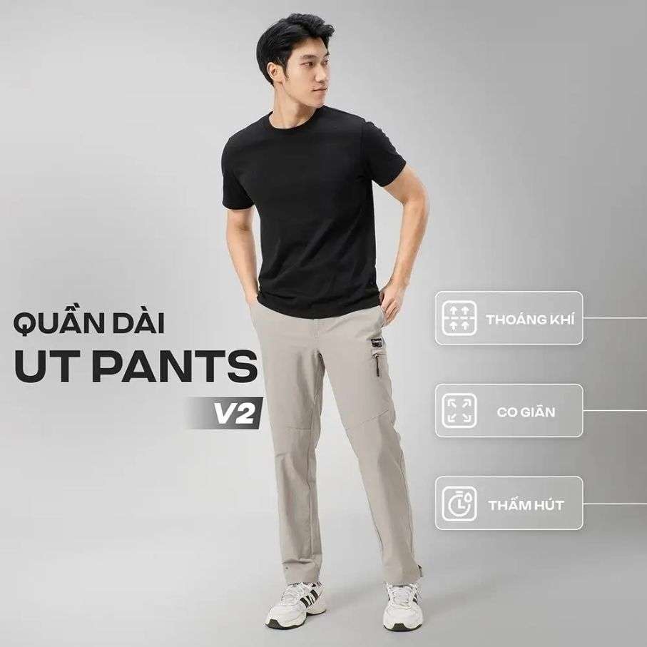 Quần dài UT Pants V2 co giãn, bền, kháng nước nhẹ