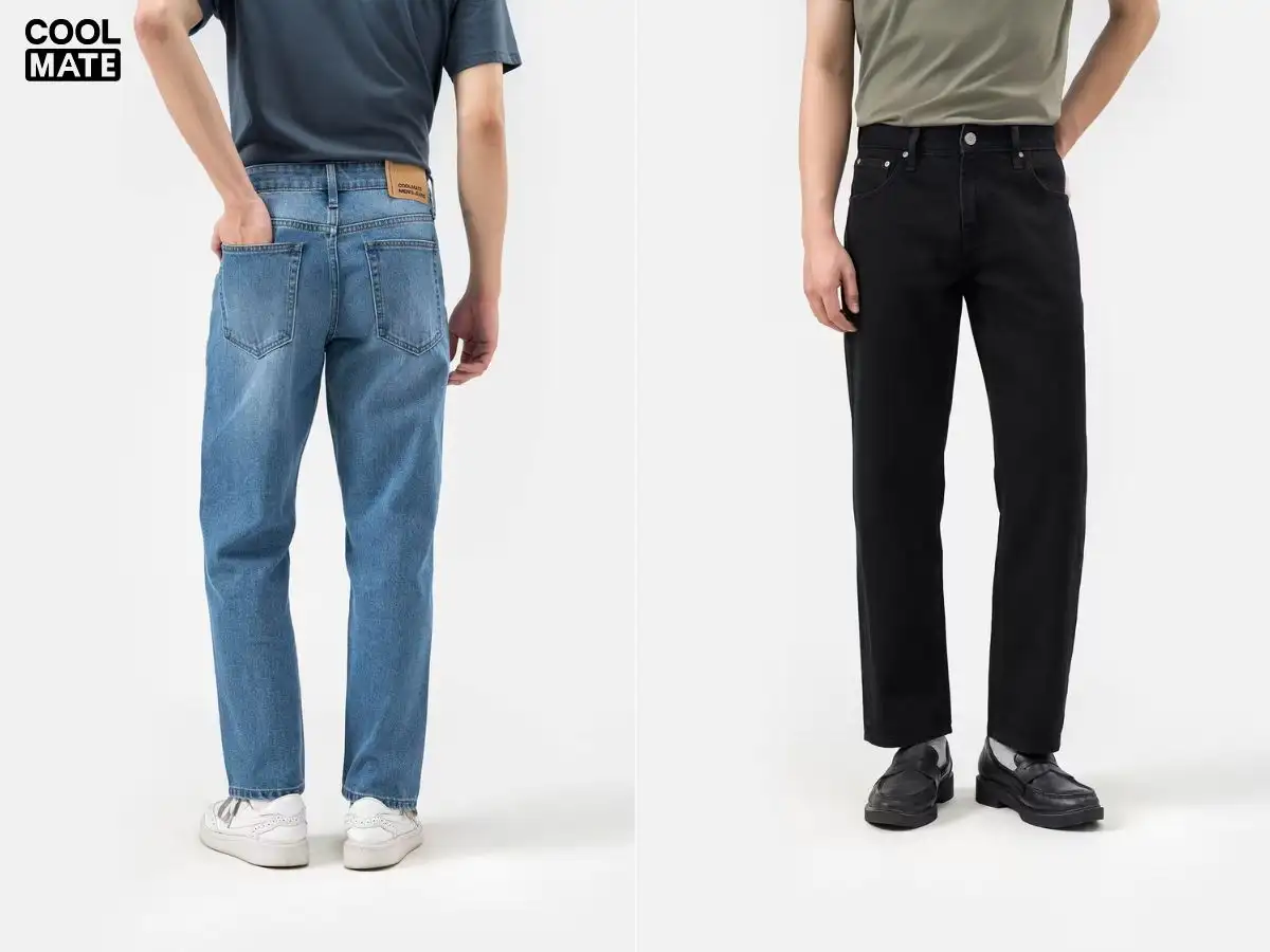 Quần jeans ống suông