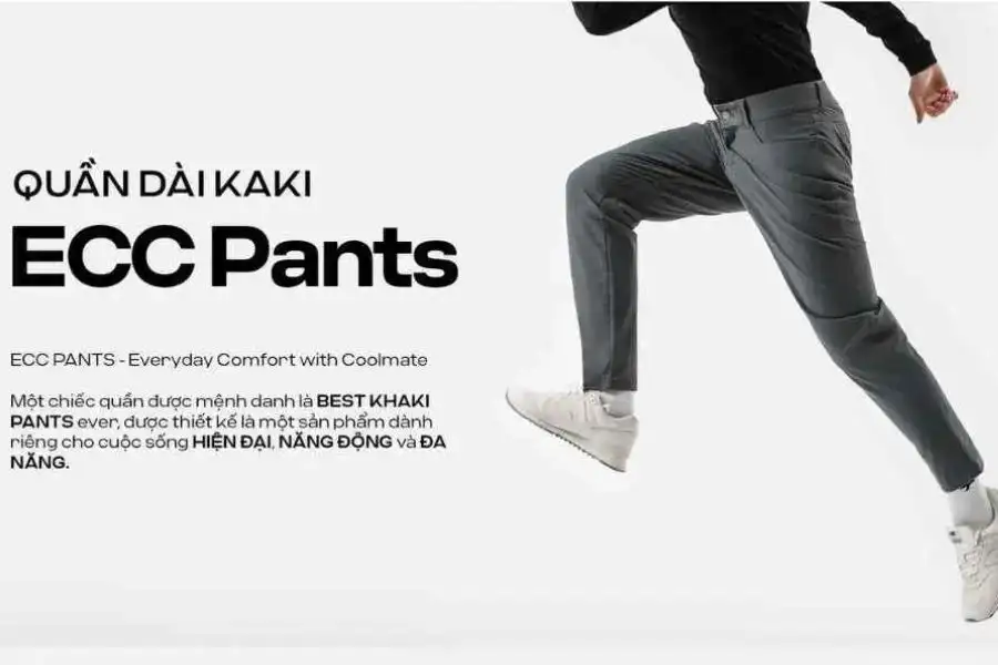 Quần kaki co giãn thoải mái ECC Pants của Coolmate