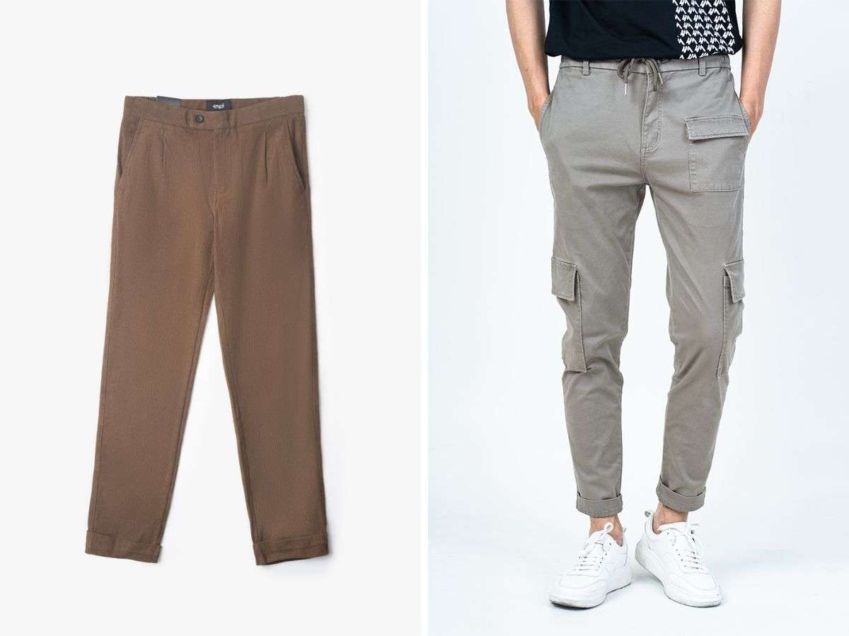 Mẫu quần kaki lưng thun nam từ thương hiệu thời trang 4men