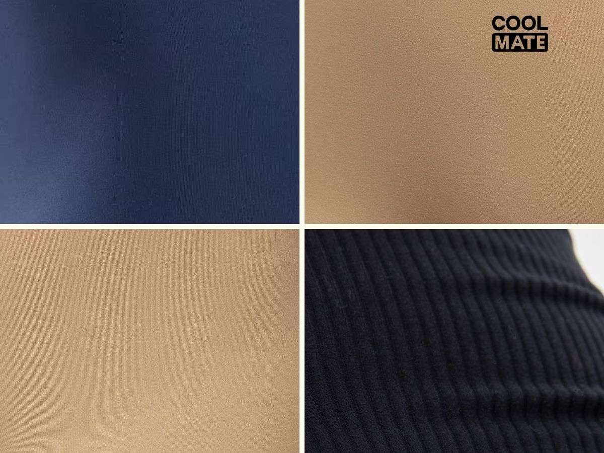 Quần legging Coolmate cho người béo đều được lựa chọn chất liệu co giãn và thoải mái