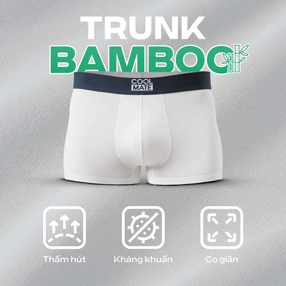 Quần lót nam Trunk Bamboo cao cấp tiện lợi