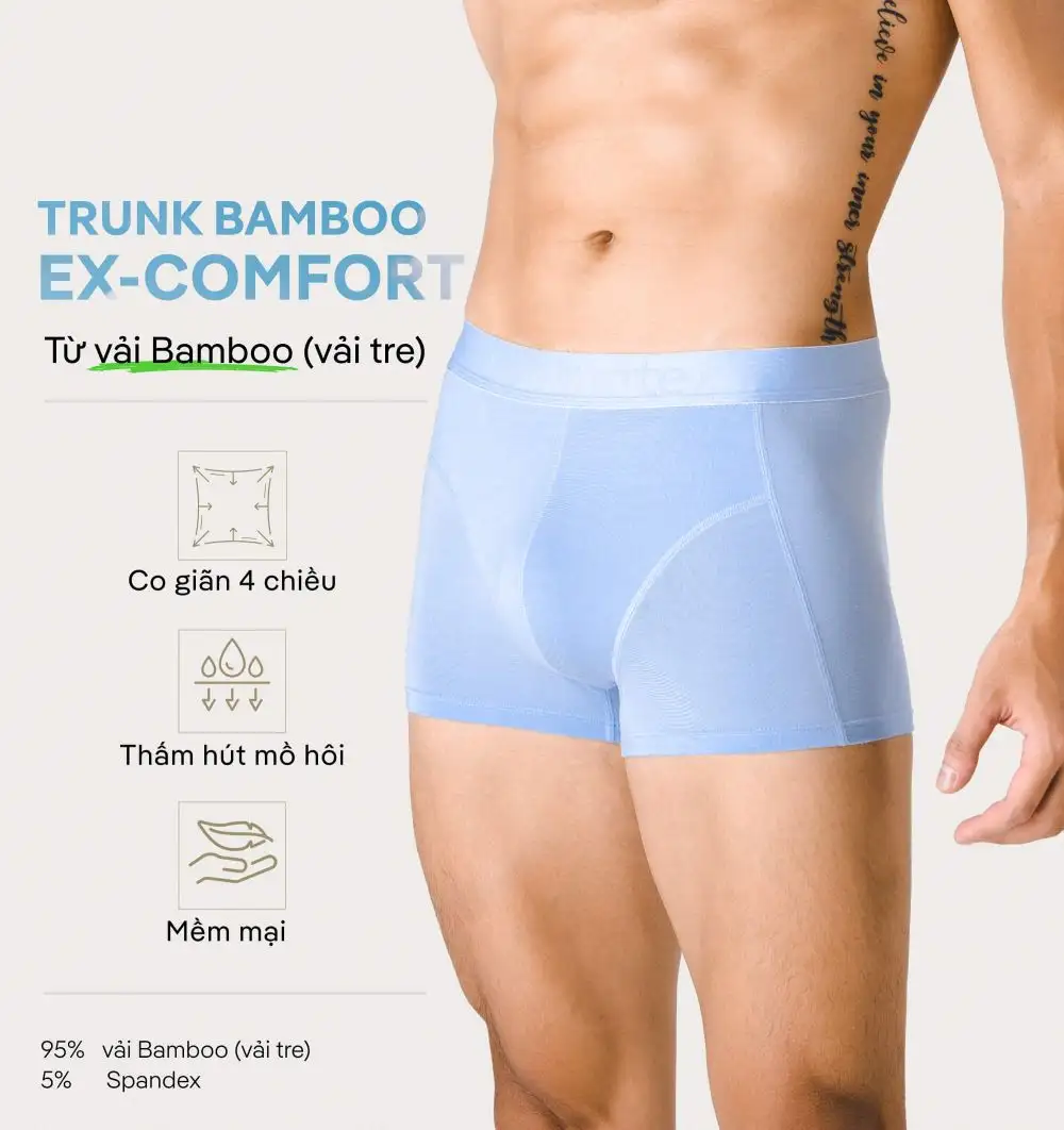 Quần Lót Nam Trunk Ex-Comfort Bamboo