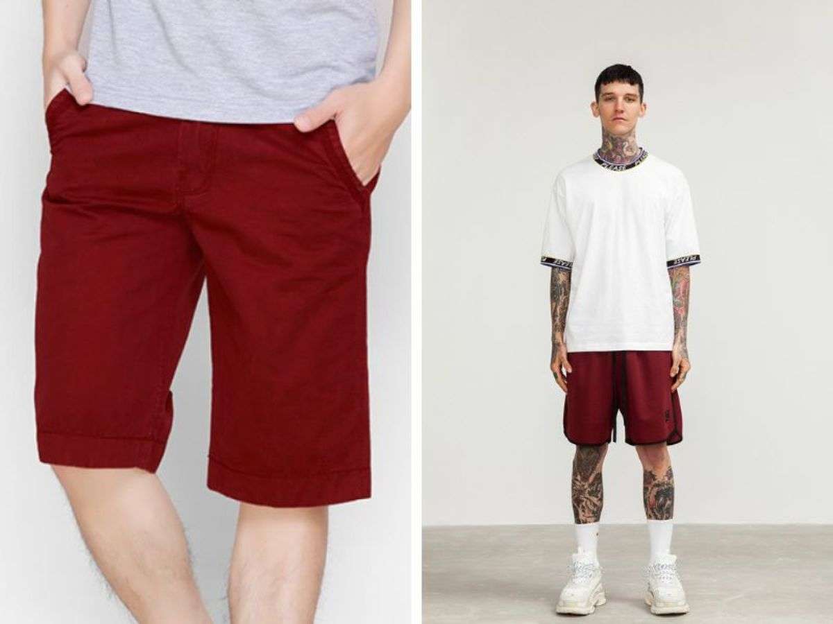 Quần Short Đỏ + Áo Màu Be/Kem: Ấm Áp, Tinh Tế Như Ánh Nắng Đầu Năm