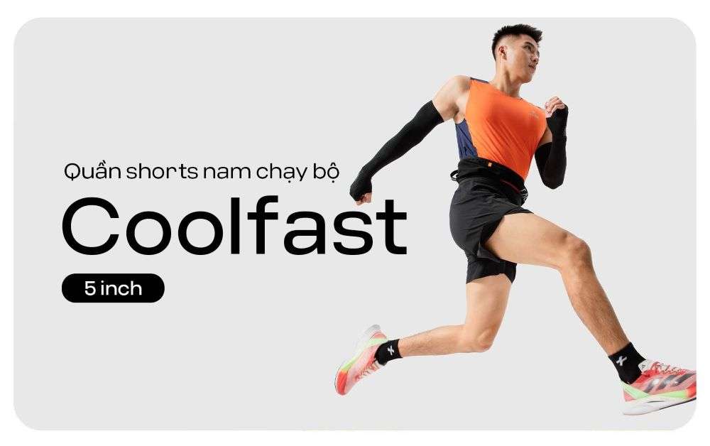 Quần shorts nam chạy bộ CoolFast 5 inch