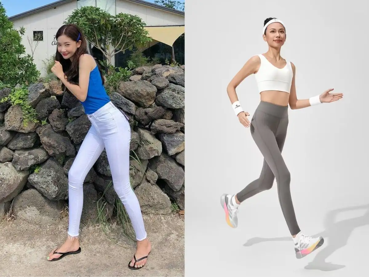 Độ co giãn của quần skinny và legging khác nhau