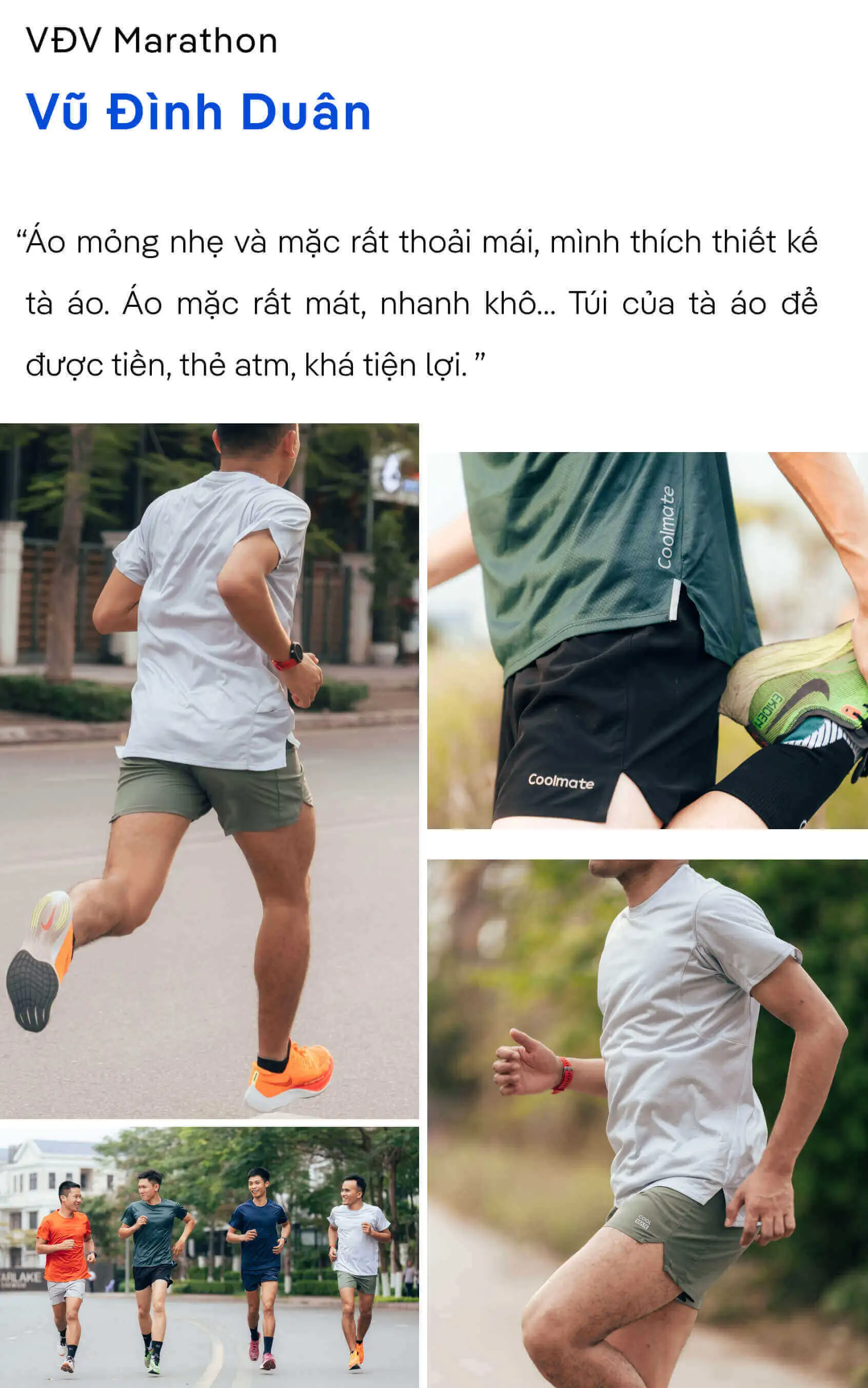 Review áo thun chạy bộ Advanced từ VĐV Marathon Vũ Đình Duân