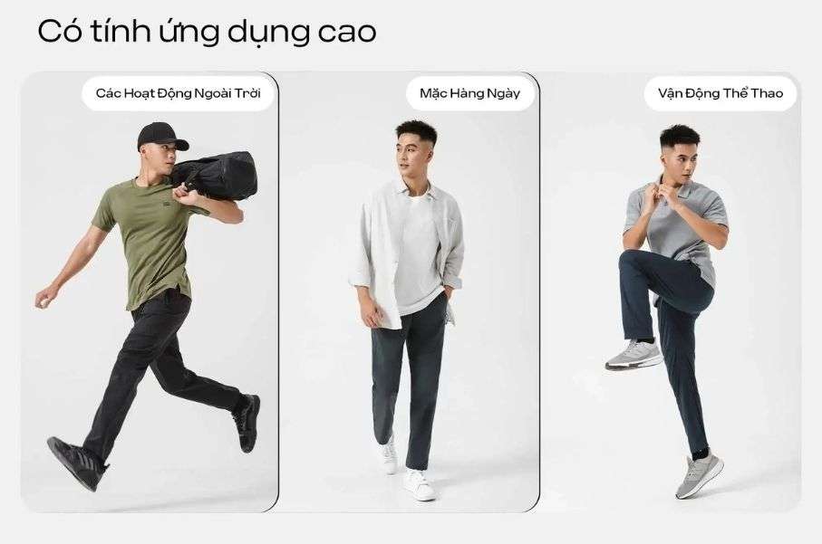 Quần dài đa năng: gym, dã ngoại, đi học, dạo phố