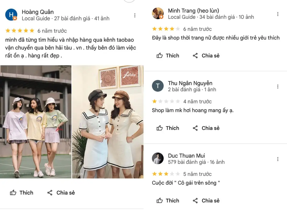 Đánh giá của khách hàng về Red Shop
