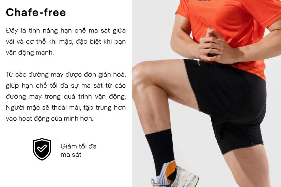 Quần Boxer Brief dài 5 inch, hỗ trợ cơ bắp, ngăn cuộn ống khi chạy bộ