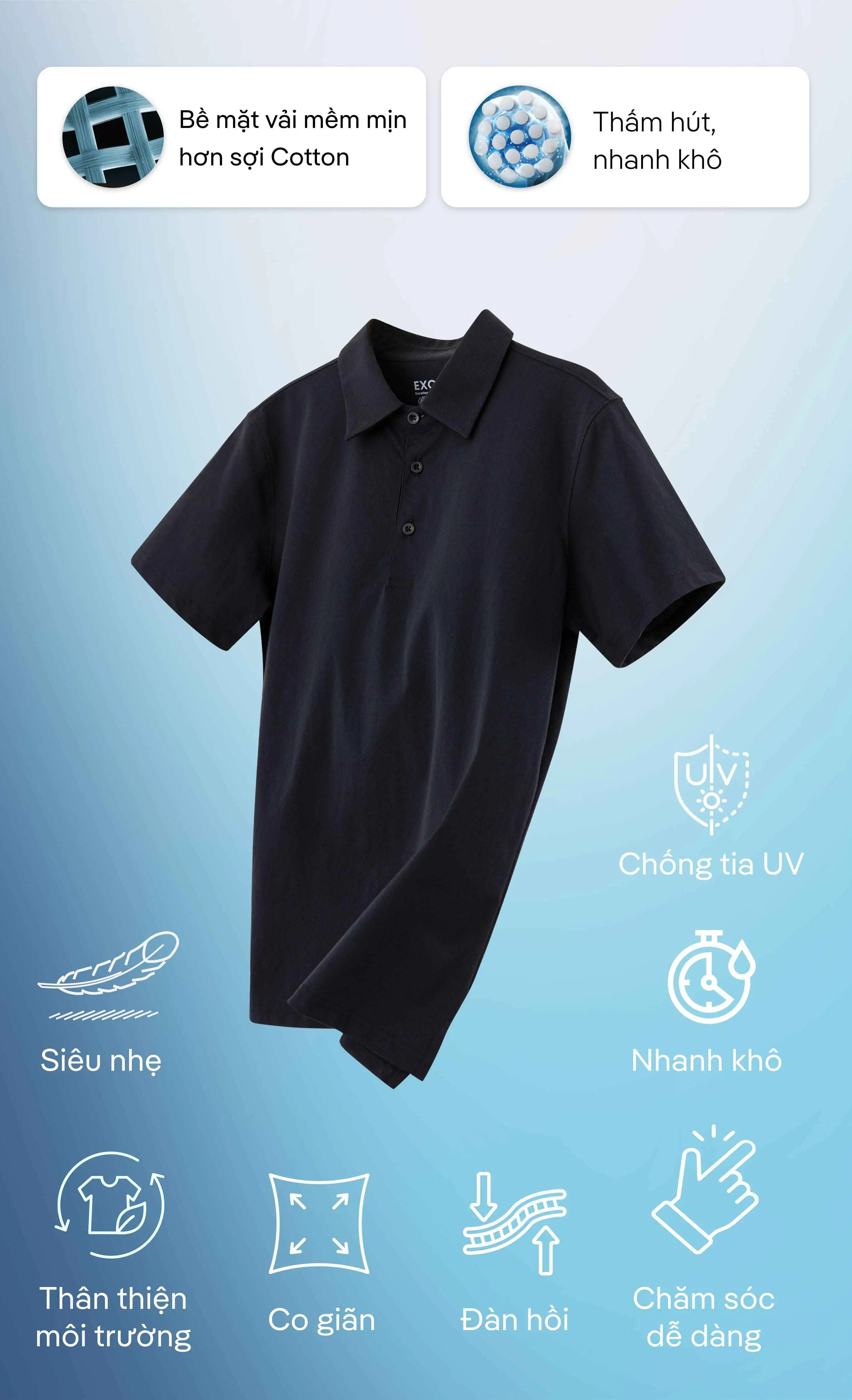 Tính năng đặc biệt của vải Excool
