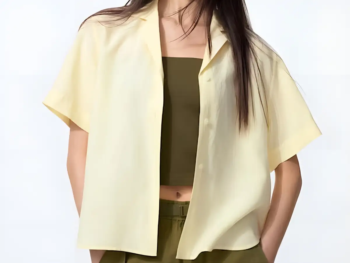 Các nếp nhăn trên vải Linen pha cũng mềm và tự nhiên