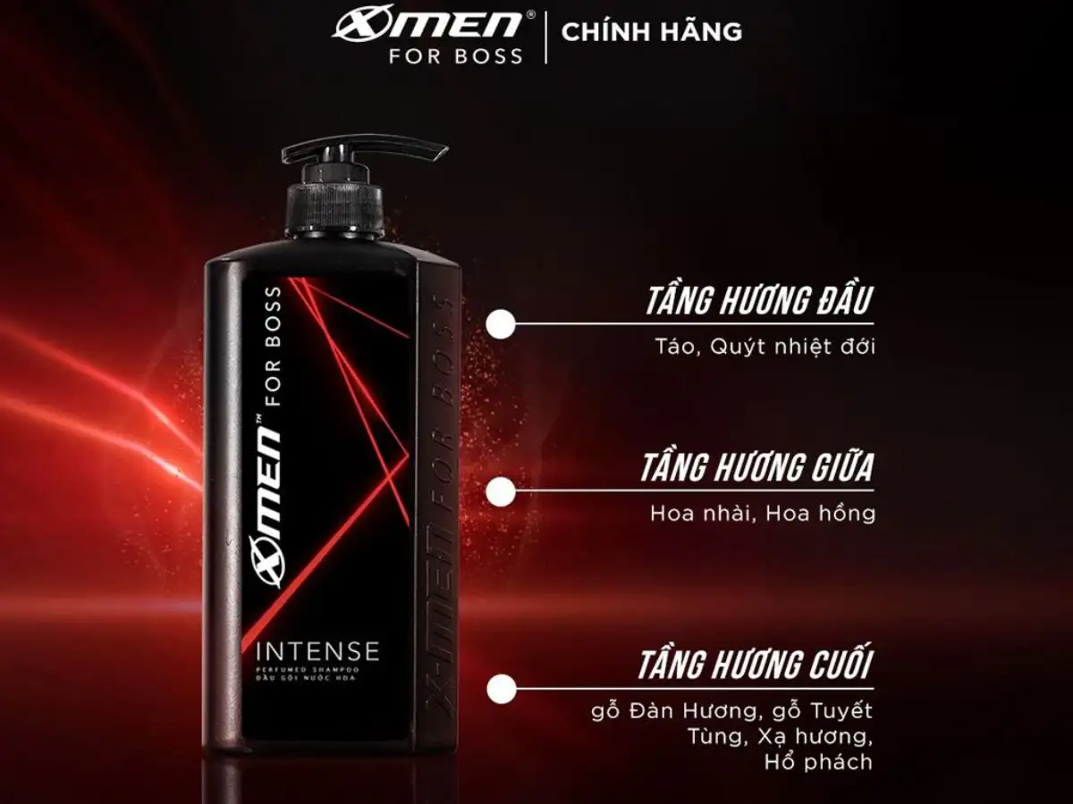 Dầu gội nước hoa cho nam X-Men for Boss Intense