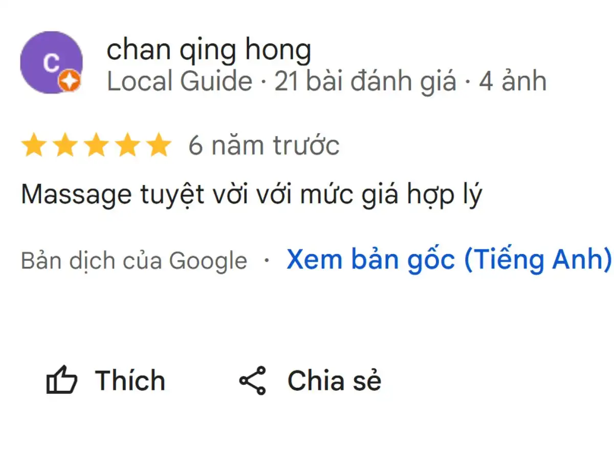 Đánh giá của khách hàng khi trải nghiệm dịch vụ tại Amie Spa