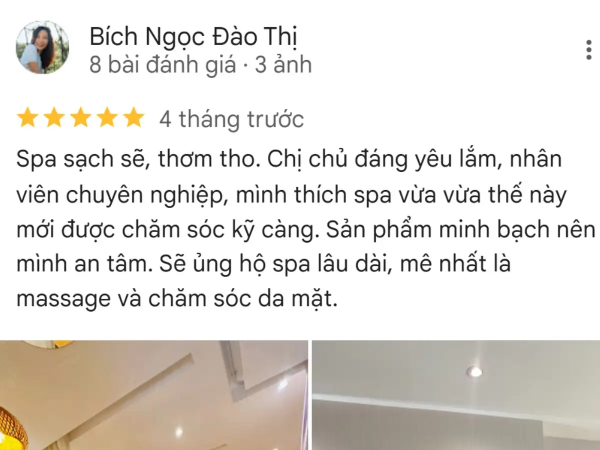 Đánh giá của khách hàng khi trải nghiệm dịch vụ tại Zen Spa