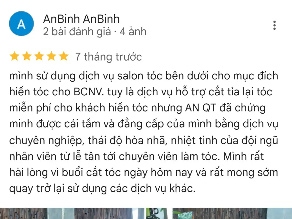 Đánh giá của khách hàng khi trải nghiệm dịch vụ tại Anam QT Spa