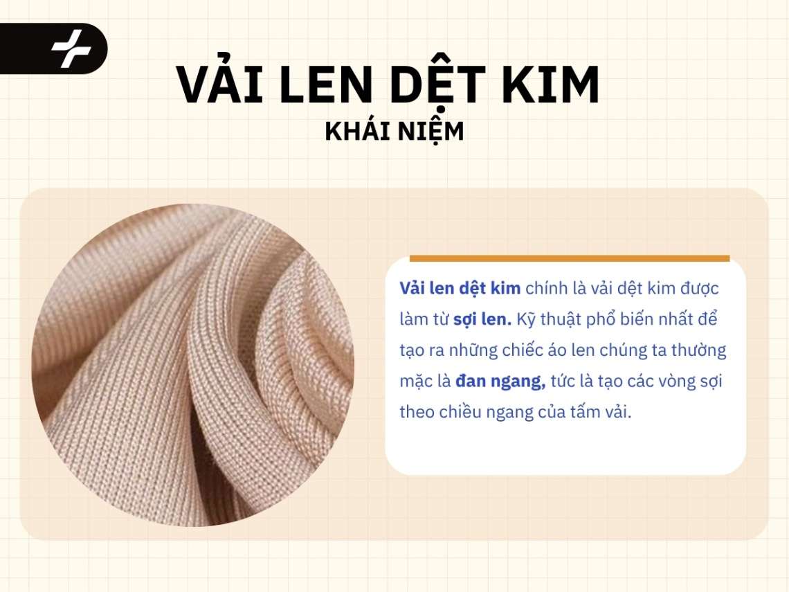 định nghĩa vải len dệt kim