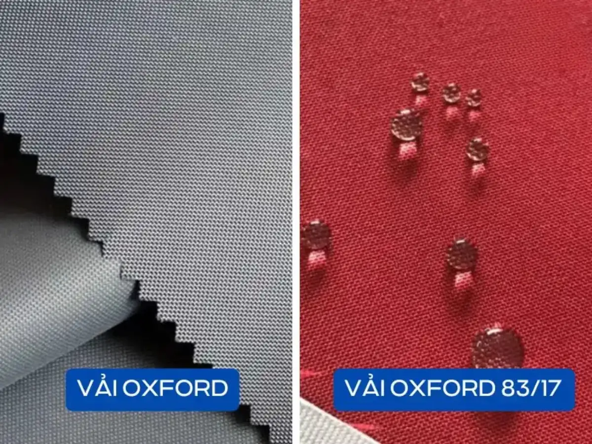 Vải Oxford 83/17 có độ bền cao và khả năng chống nhăn hiệu quả