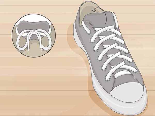 cách buộc dây giày giấu dây