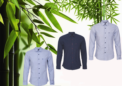 Áo sơ mi vải Bamboo kẻ sọc Old Sailor  OSL BAMBOO PREMIUM LINE SHIRTS   SMKS88461  trắng 