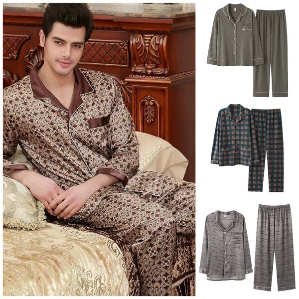 Những mẫu pijama nam trung niên thời trang dành cho quý ông trung tuổi hiện đại 