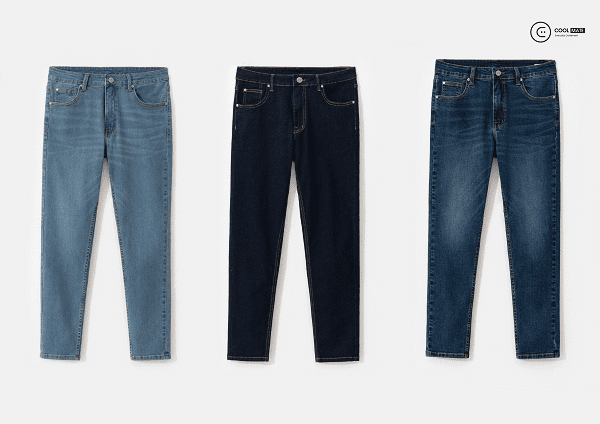 Quần jeans xanh slim-fit Coolmate