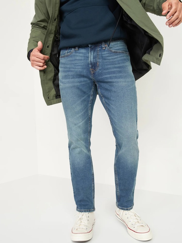Skinny jeans xanh