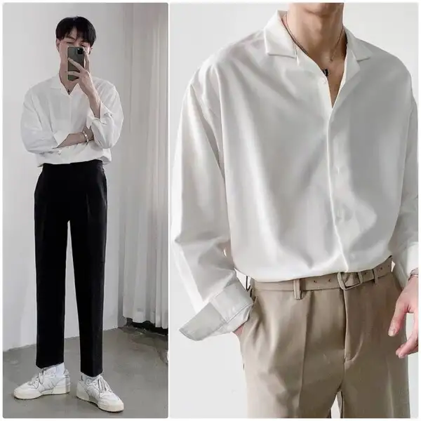 Top 10 kiểu áo sơ mi oversize nam cực cool giúp chàng F5 phong cách   Coolmate