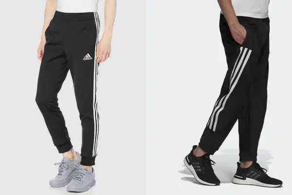 Adidas là thương hiệu đi đầu với những mẫu quần sọc dọc thể thao.