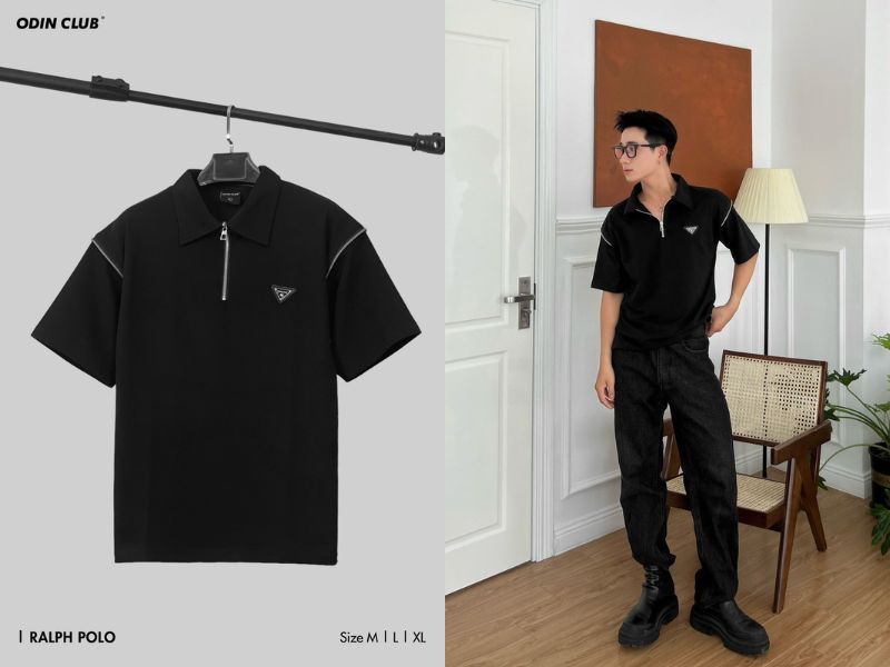 shop áo polo tay lỡ nam 