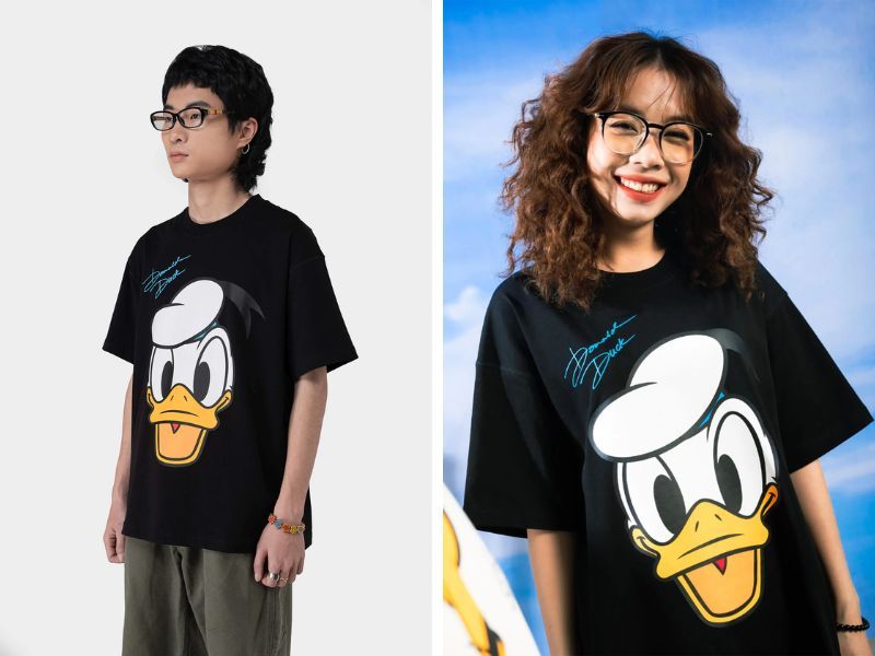 Áo thun oversize 84RISING - Vịt Donald Disney