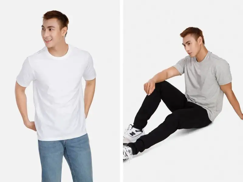 Áo thun + quần jean tạo nên outfit lý tưởng đi làm, đi chơi