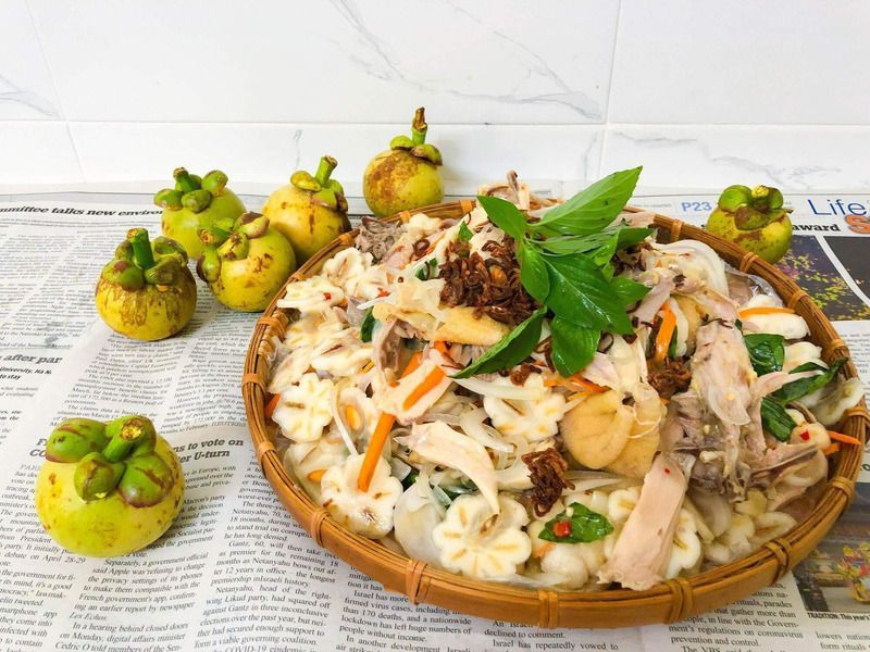 cách làm gỏi măng cụt đơn giản