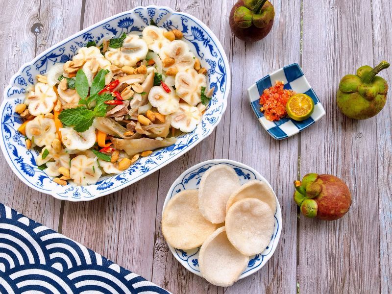 cách làm gỏi măng cụt 