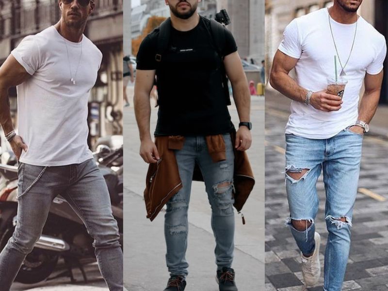 Áo thun và quần jeans là outfit đường phố “bất bại”