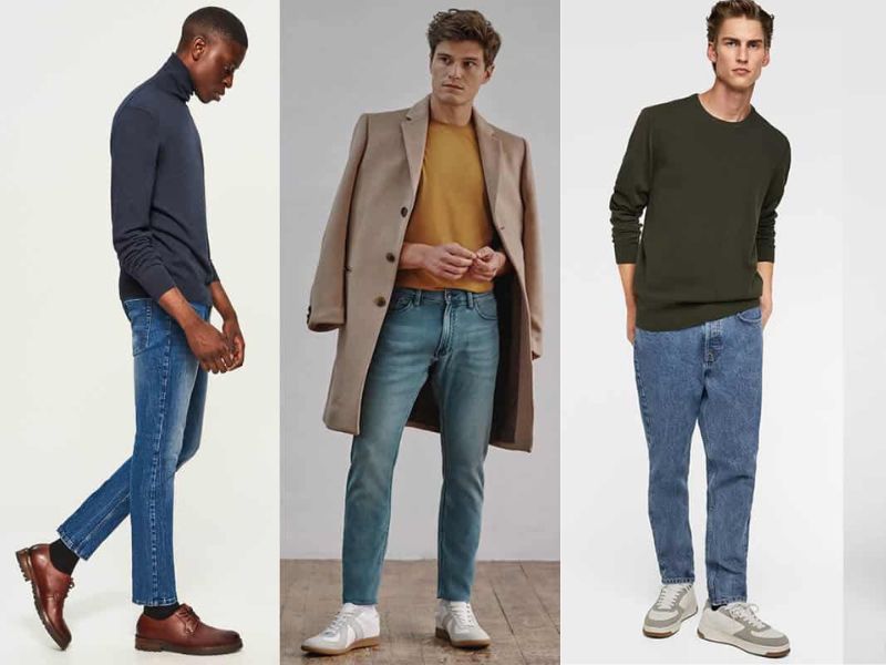 Mix quần jeans phong cách công sở