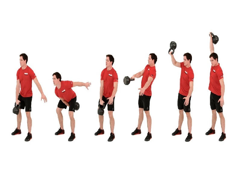 One Arm Kettlebell Snatch – bài tập tay hữu hiệu