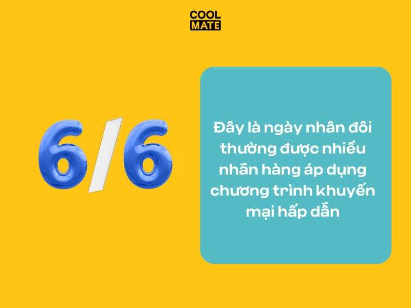 6/6 là ngày nhân đôi với chương trình KM hấp dẫn