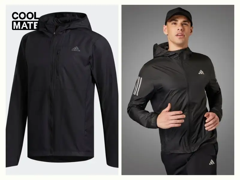 Áo khoác chạy bộ cản gió Adidas