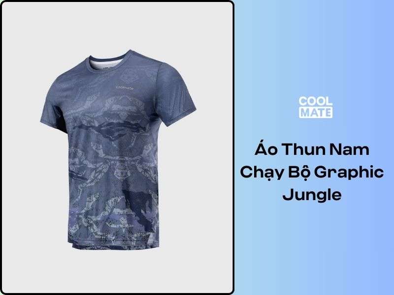 Áo Thun Nam Chạy Bộ Graphic Jungle