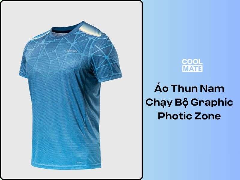 Áo Thun Nam Chạy Bộ Graphic Photic Zone - một trong những mẫu áo thun trekking nam được yêu thích