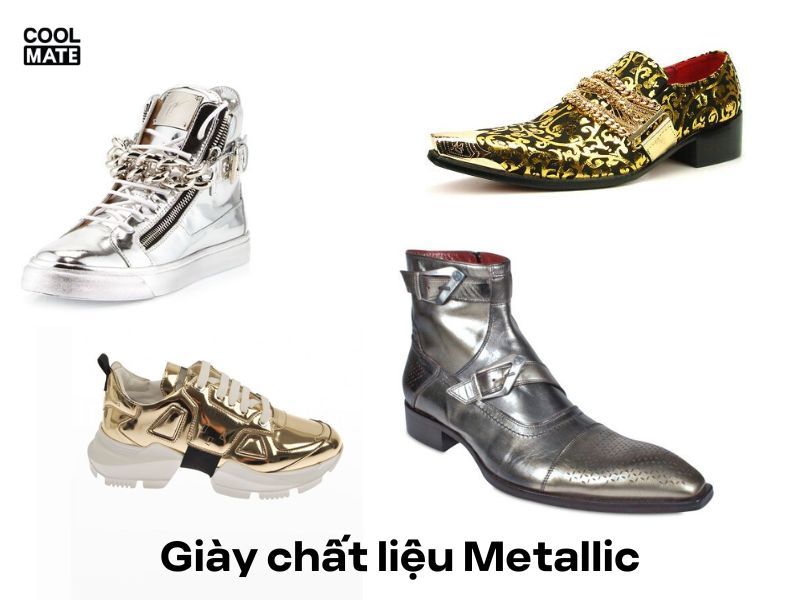 Giày chất liệu Metallic